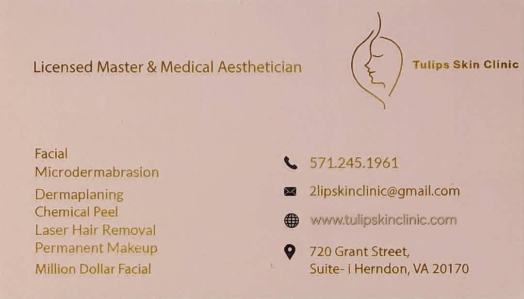کلینیک پوست تولیپس | Tulips Skin Clinic – Persian Health & Beauty Services in Herndon, VA